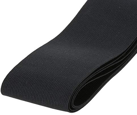 שימוש 3-אינץ רחב שחור לסרוג כבד למתוח גבוהה גמישות גומייה [3 רגליים]